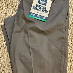 Dockers Signature Iron Free Slim Fit Chinos - Gray